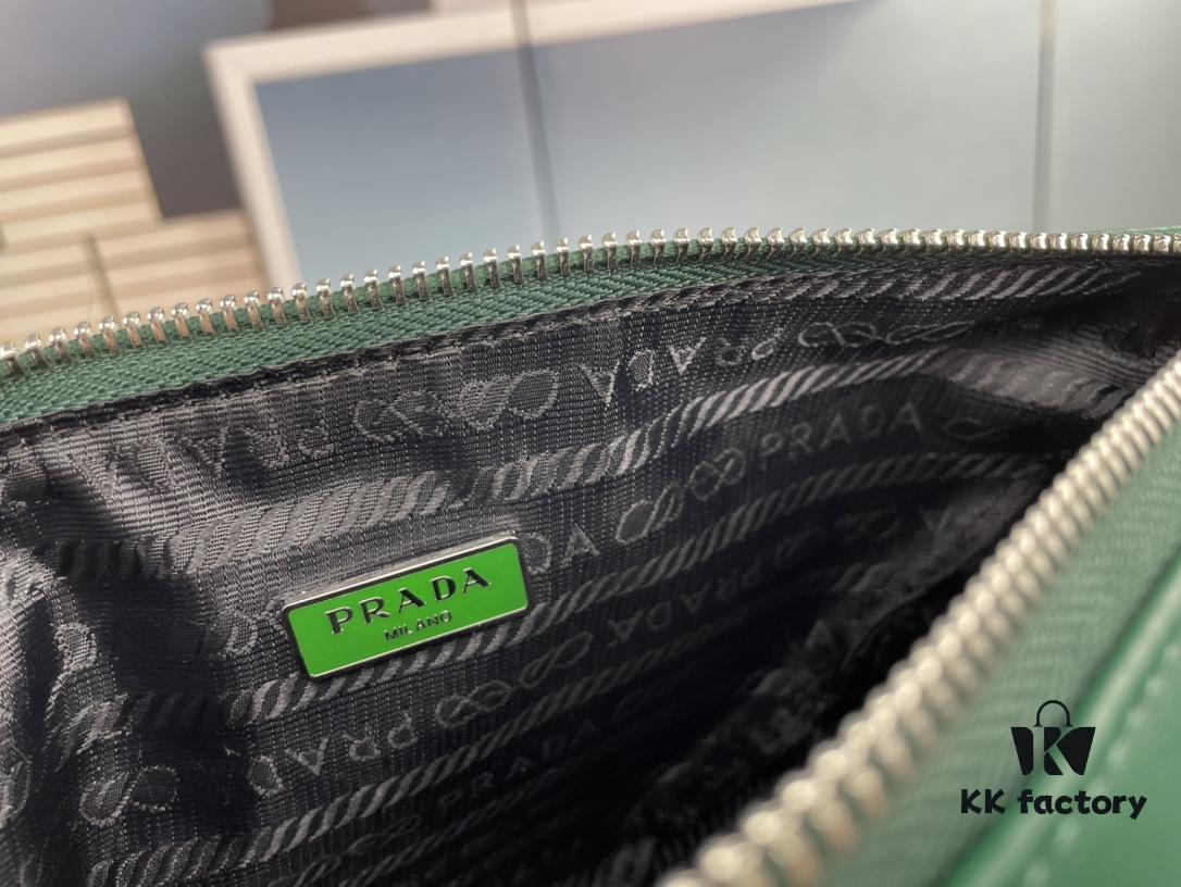 New Plain Weave Prada 21K Triple-in-One Triangle Bag
