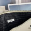Prada 21K Tri-Fold Triangle Bag with Box, Plain Weave