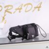 PRADA Classic Fashion Waist Bag, Lightweight Waterproof Fabric, Handcrafted Detailing, Style 1B0056, Size: W32 x H12