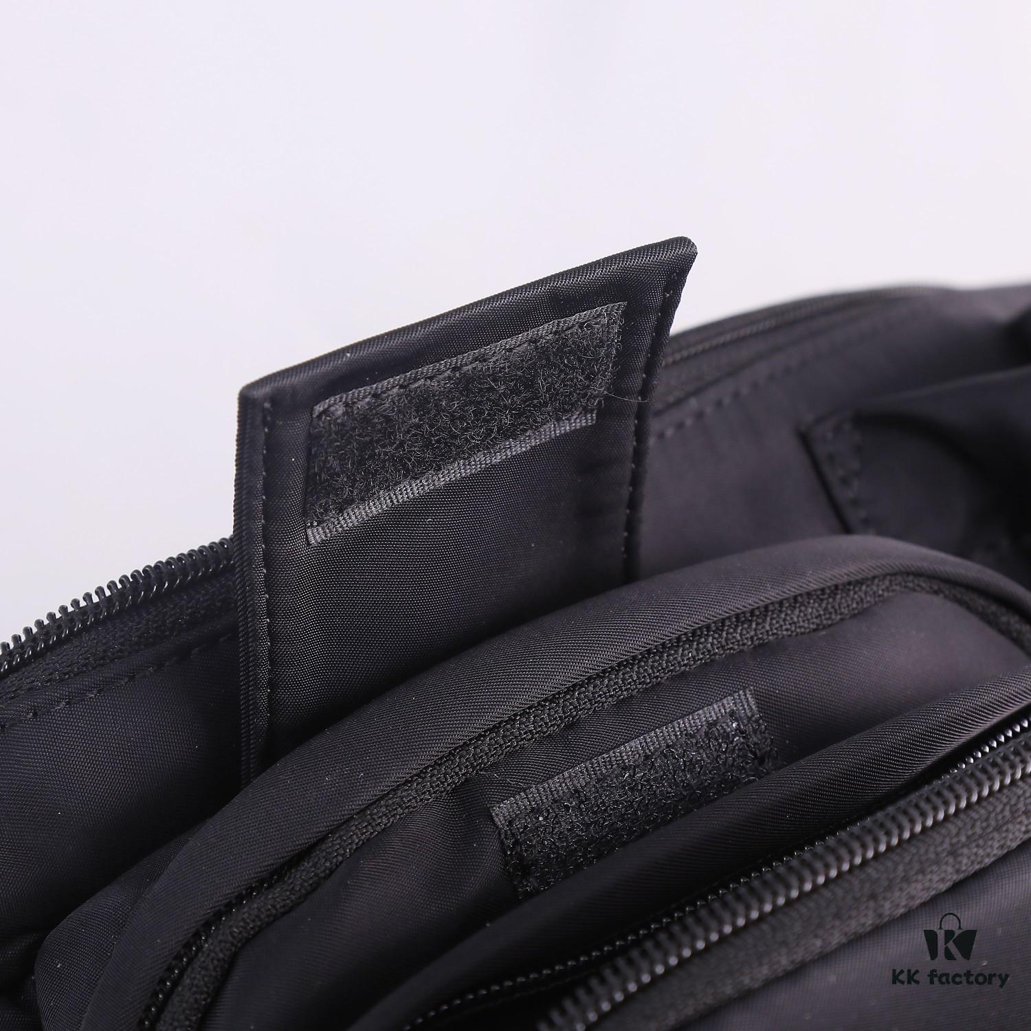 PRADA Classic Fashion Waist Bag, Lightweight Waterproof Fabric, Handcrafted Detailing, Style 1B0056, Size: W32 x H12