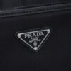 PRADA Men's Single Shoulder Bag, Classic Official Bestseller, Lightweight Original Waterproof Fabric, Model 002 Size: W24 x H28 x D8
