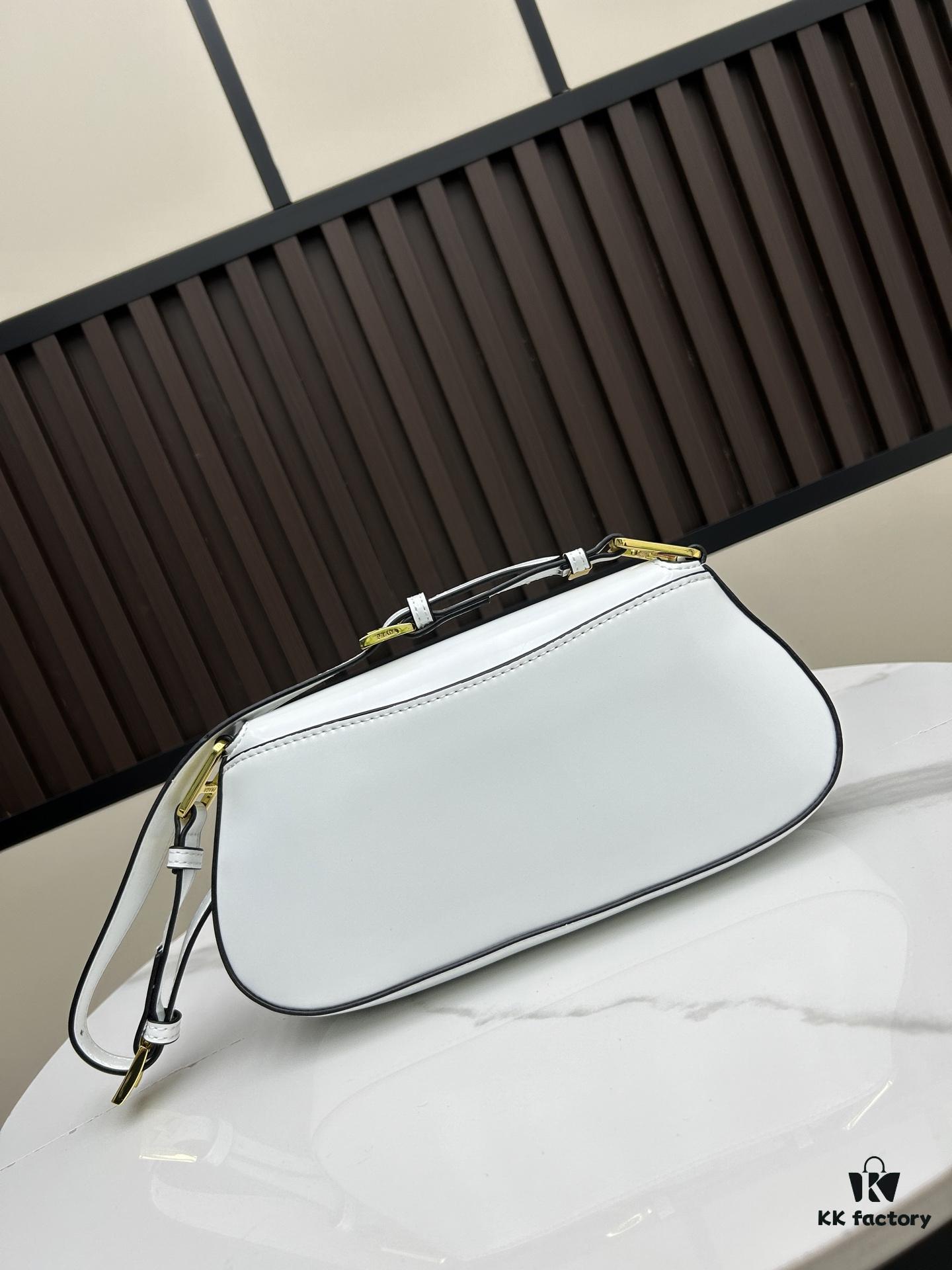 PRADA New Baguette Crossbody Bag in Cowhide (Box Included) Size 24x12x4, Model No. 817