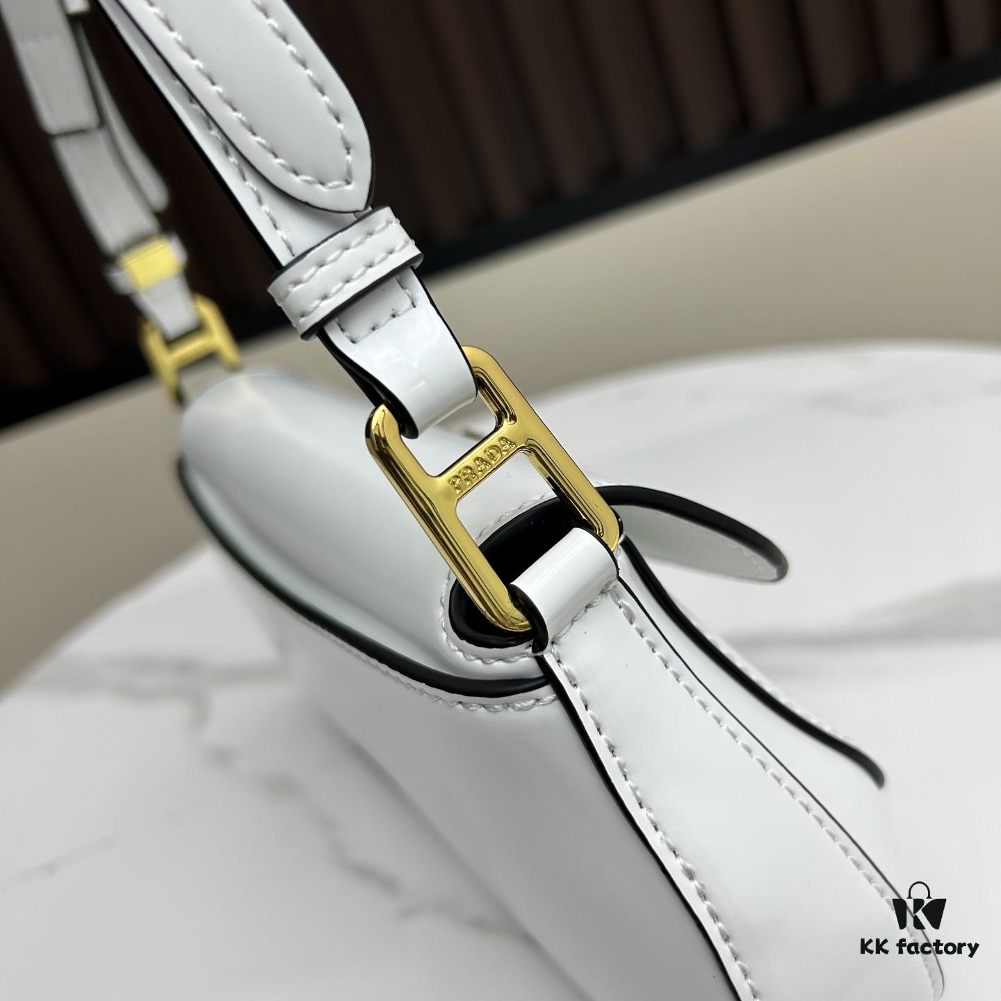 PRADA New Baguette Crossbody Bag in Cowhide (Box Included) Size 24x12x4, Model No. 817