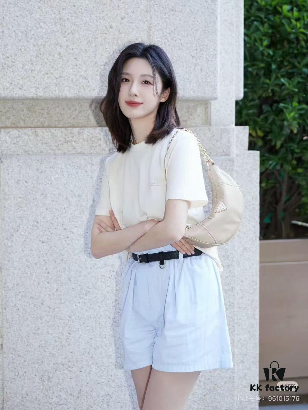 PRADA Re-Nylon Crescent Bag with Box Set