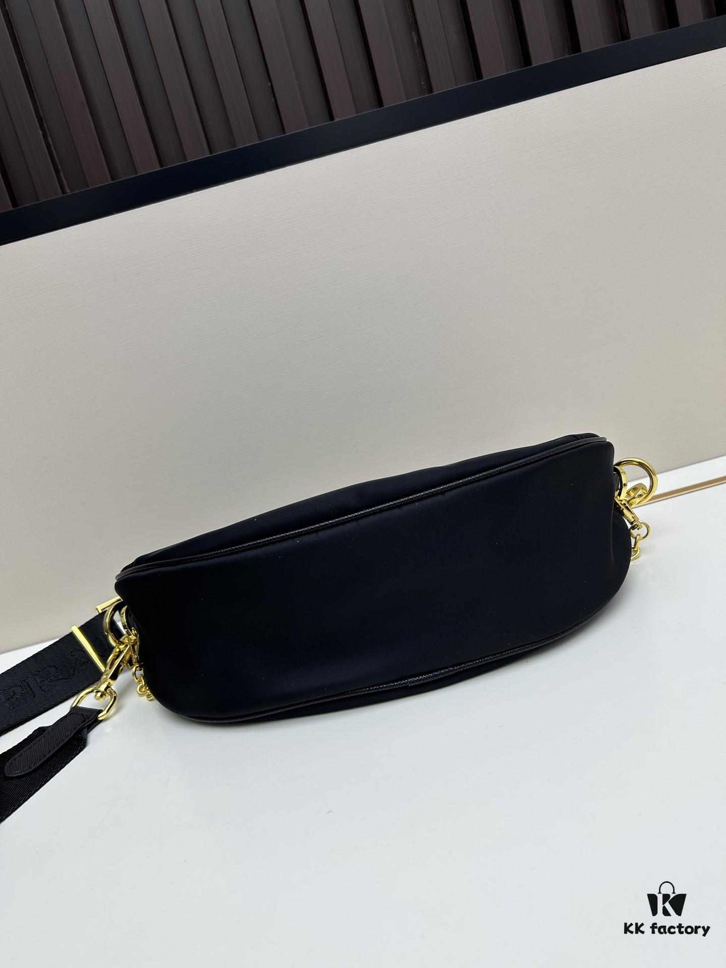 PRADA Re-Nylon Crescent Bag with Box ||| New Arrival