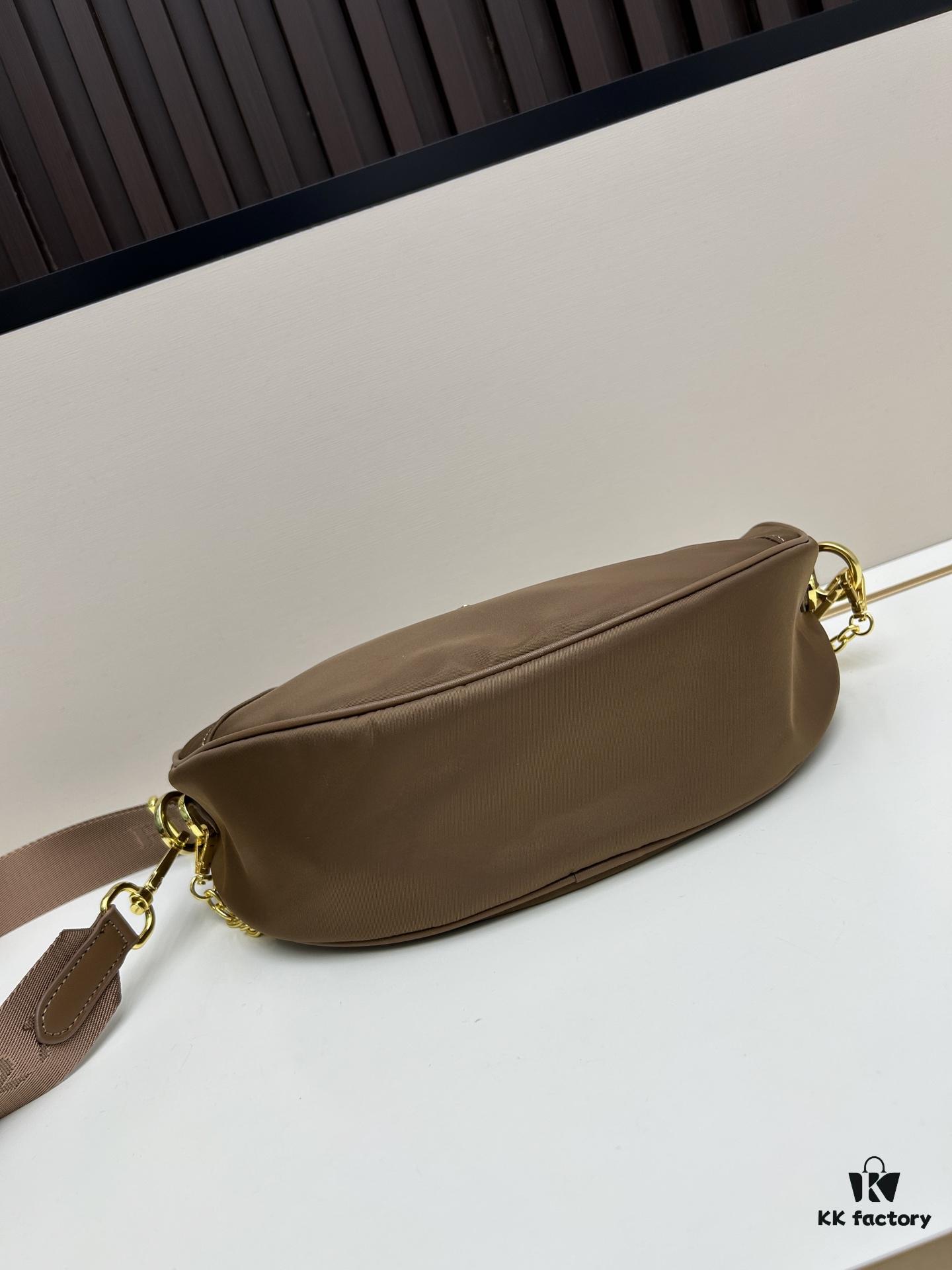 PRADA Re-Nylon Crescent Bag with Box