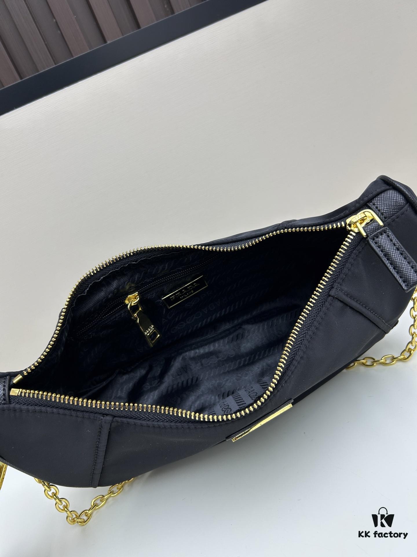 PRADA Re-Nylon Crescent Bag with Box ||| New Arrival