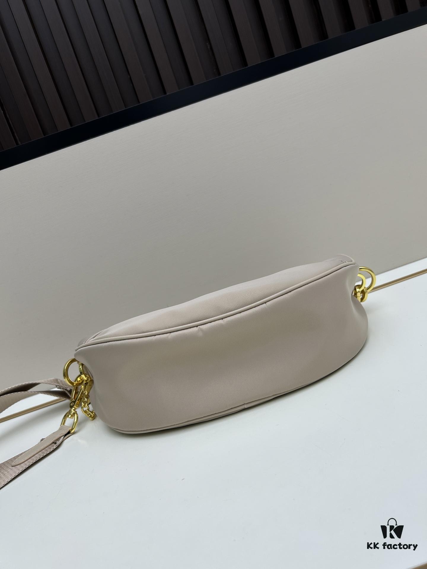 PRADA Re-Nylon Crescent Bag with Box