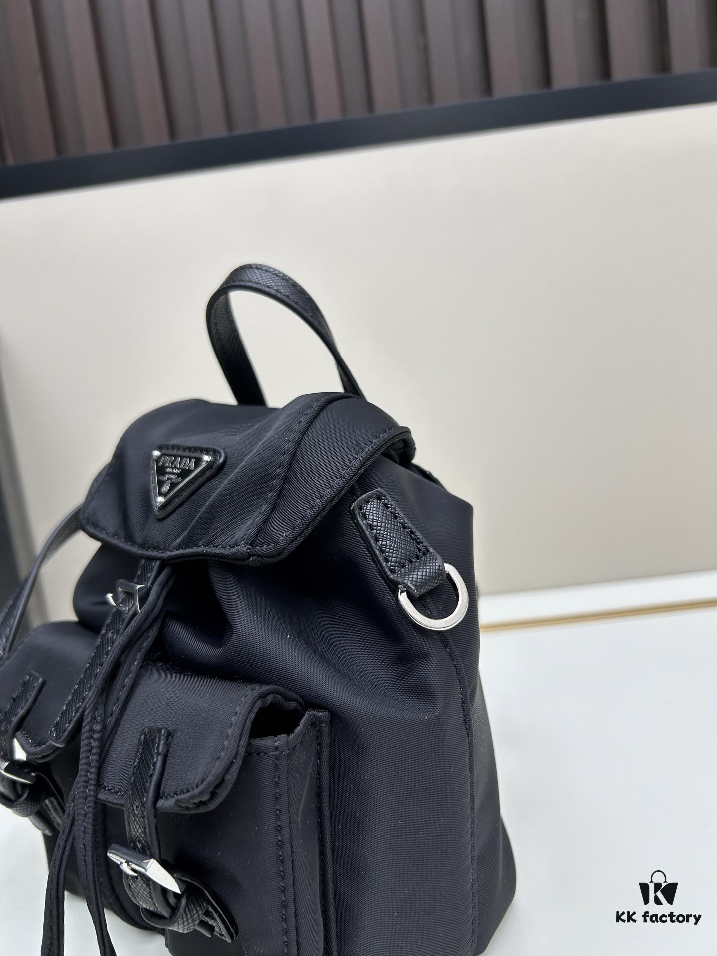 Prada Silver Logo Parachute Backpack – A Lifetime Companion