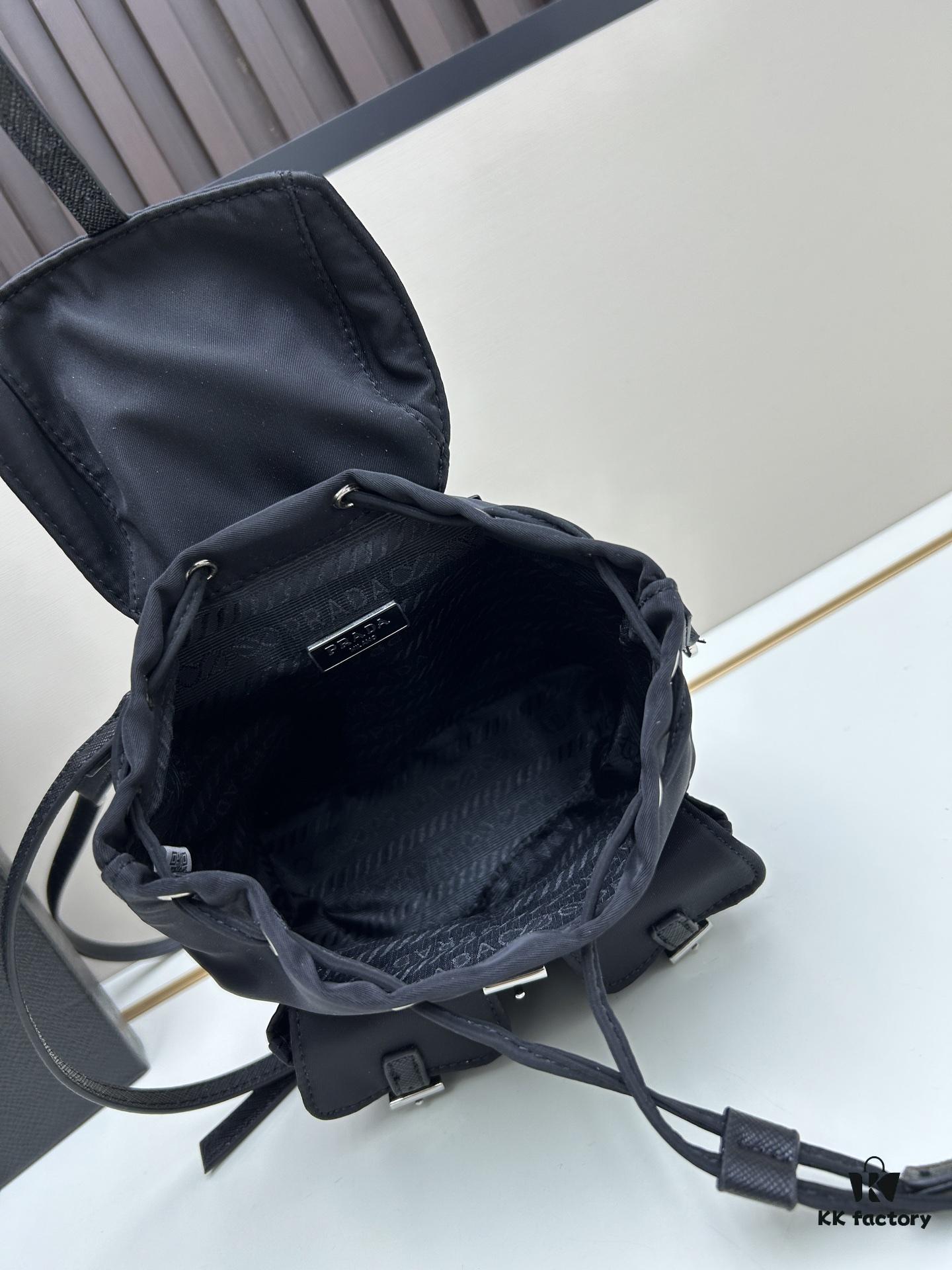 Prada Silver Logo Parachute Backpack – A Lifetime Companion