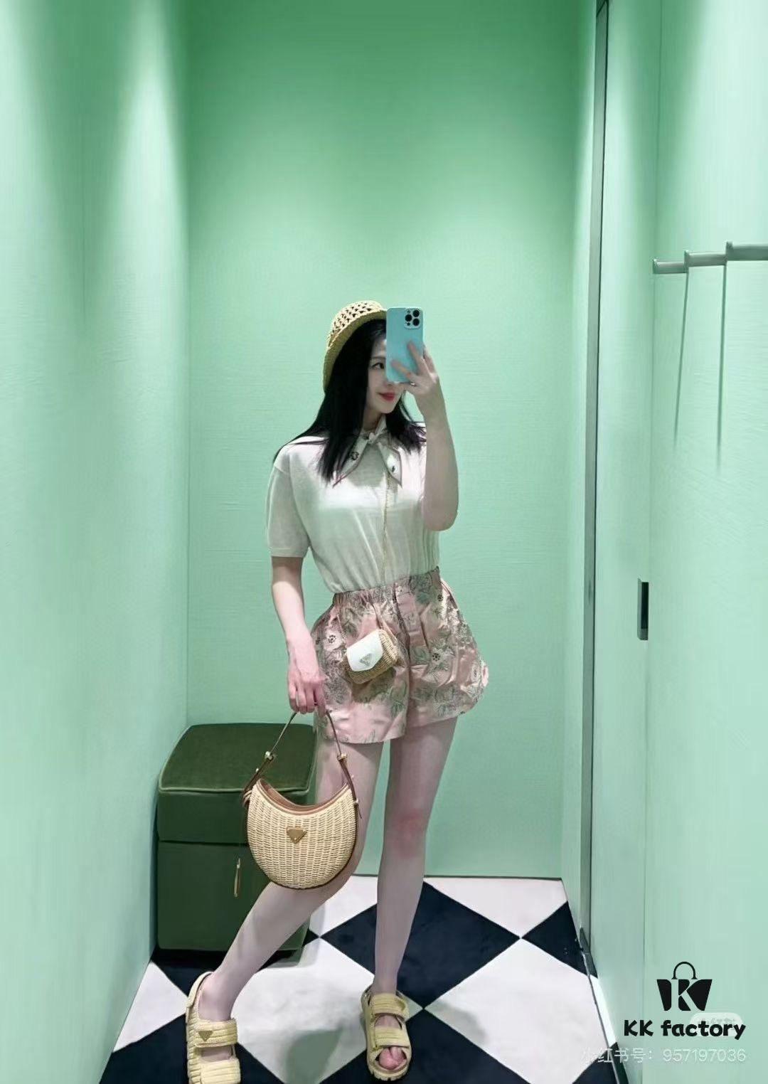 PRADA Woven Style Beautiful Bag with Box - Casual and Elegant