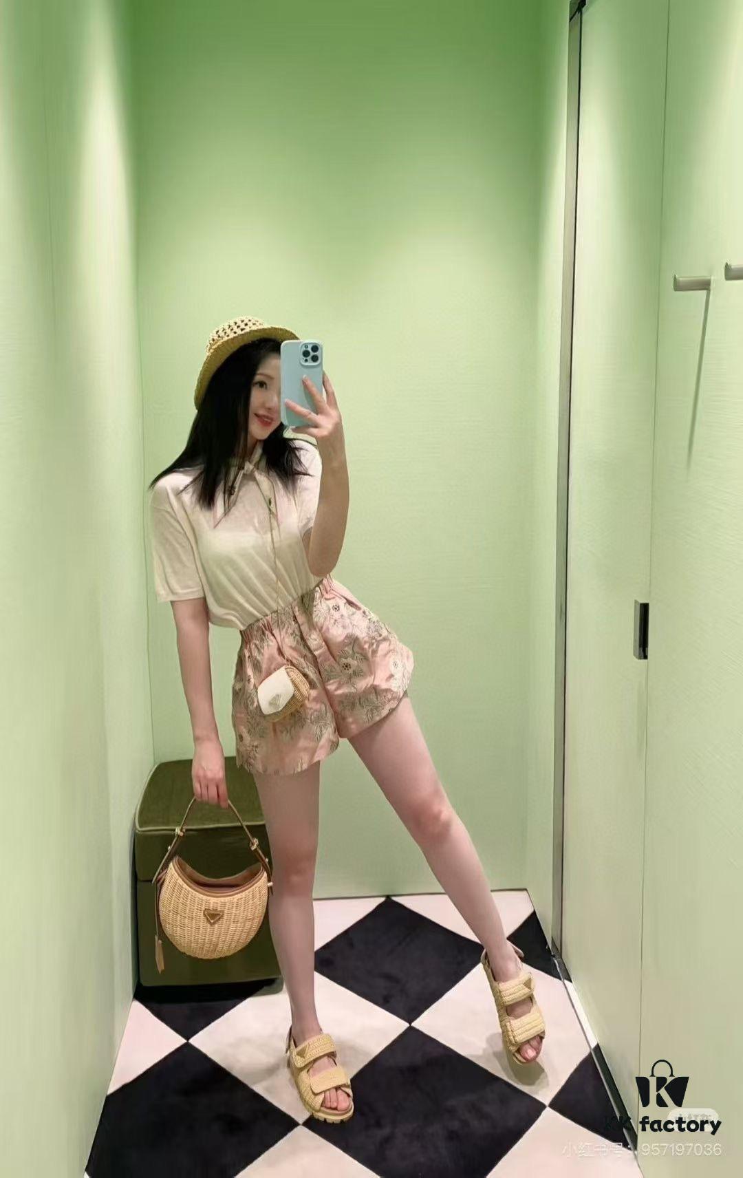 PRADA Woven Style Beautiful Bag with Box - Casual and Elegant