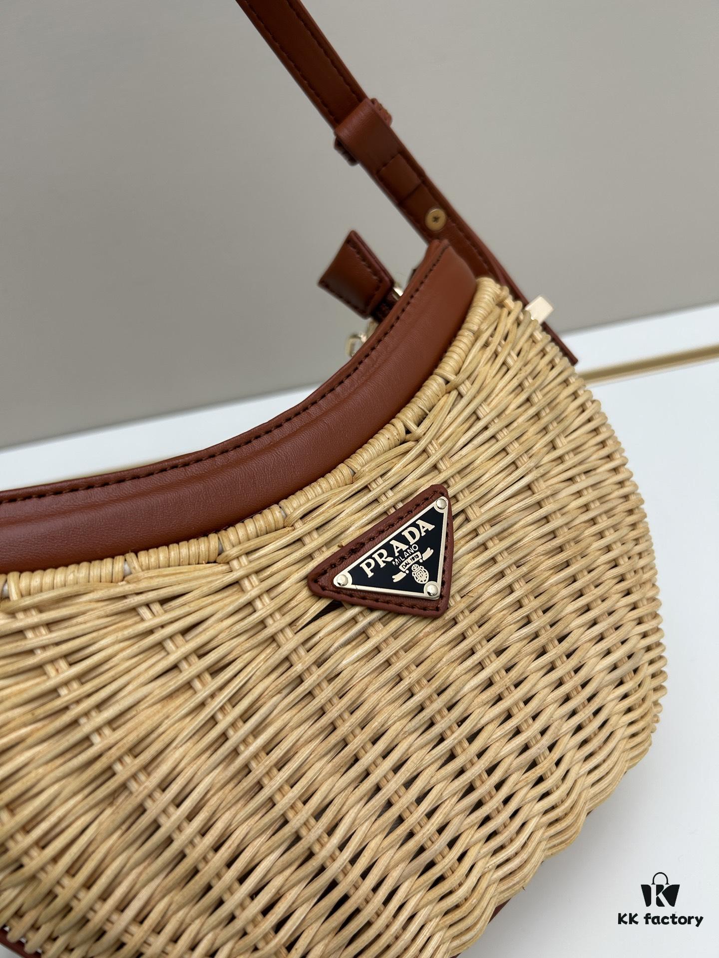 Box Included, PRADA Woven Style Beautiful Bag – Casual and Elegant