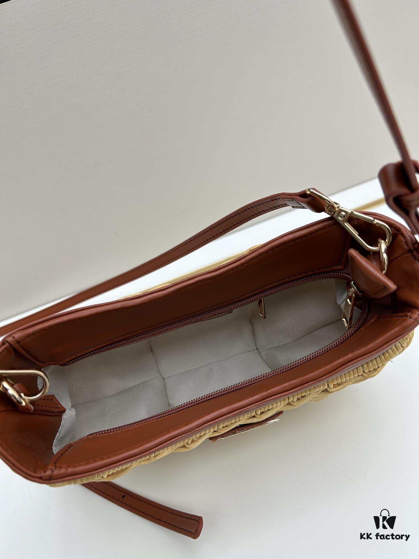 Box Included, PRADA Woven Style Beautiful Bag – Casual and Elegant