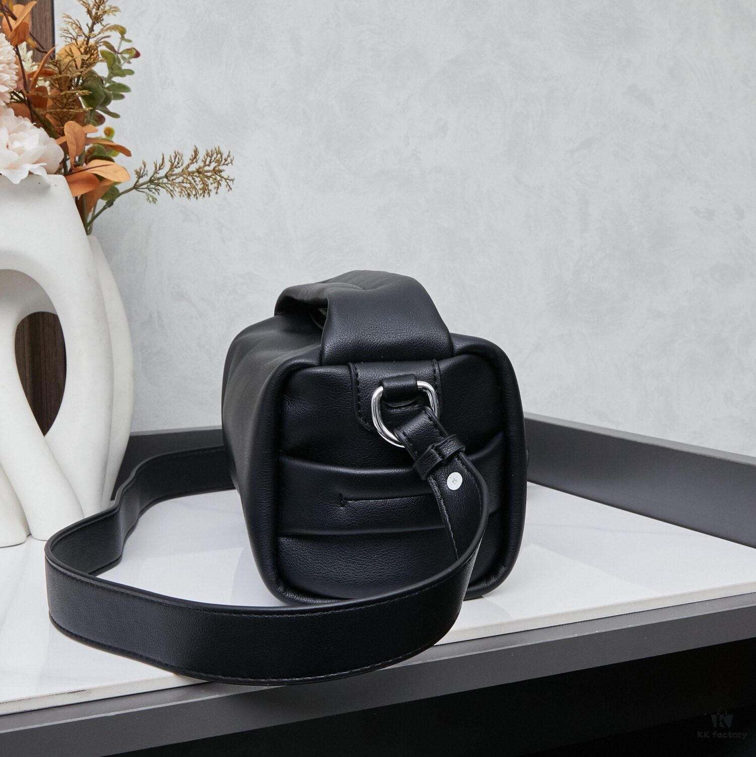 PRADA 25 Runway Unisex Aged Oil-Waxed Lambskin Boston Bag