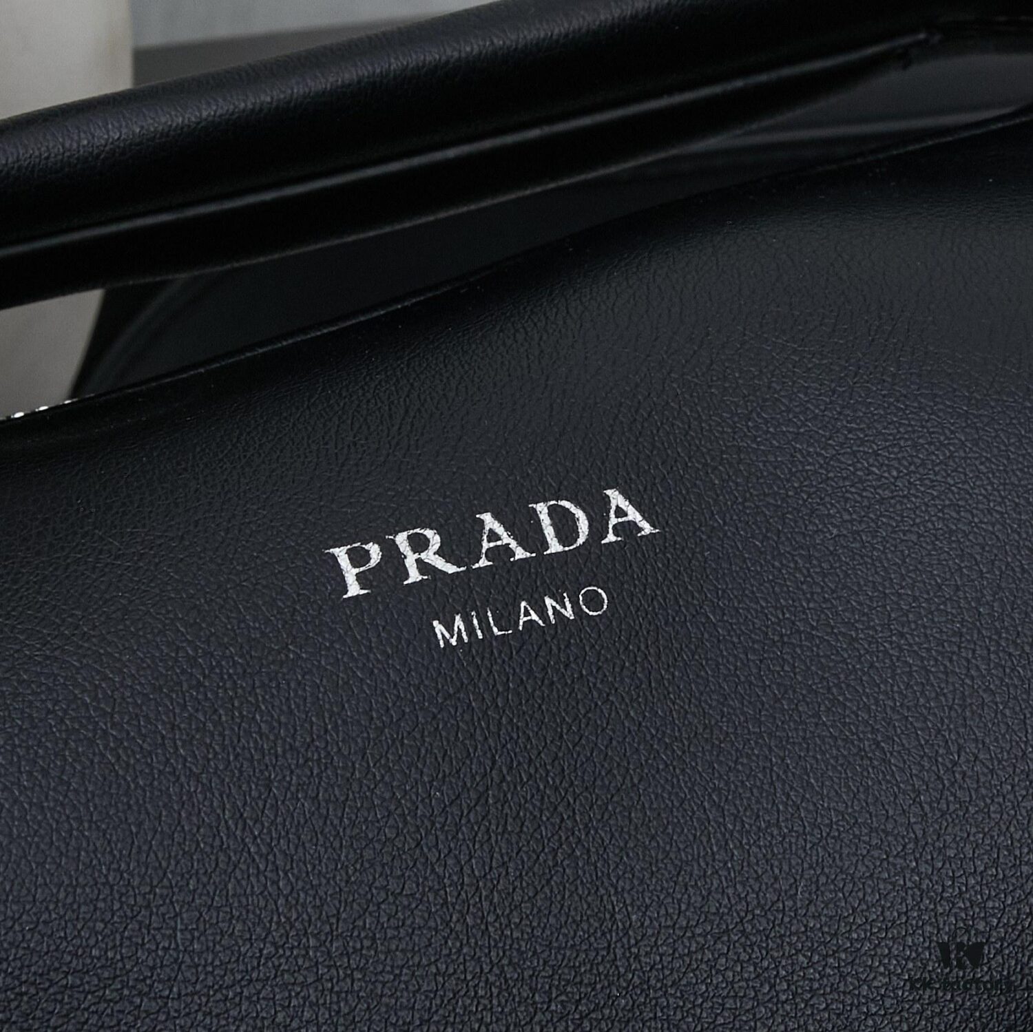 PRADA 25 Runway Unisex Aged Oil-Waxed Lambskin Boston Bag