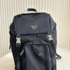 Prada Re-Nylon Nylon Backpack 💼 Drawstring Flap Unisex Bag Original Waterproof Fabric 🌈