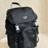 Prada Re-Nylon Nylon Backpack 💼 Drawstring Flap Unisex Bag Original Waterproof Fabric 🌈