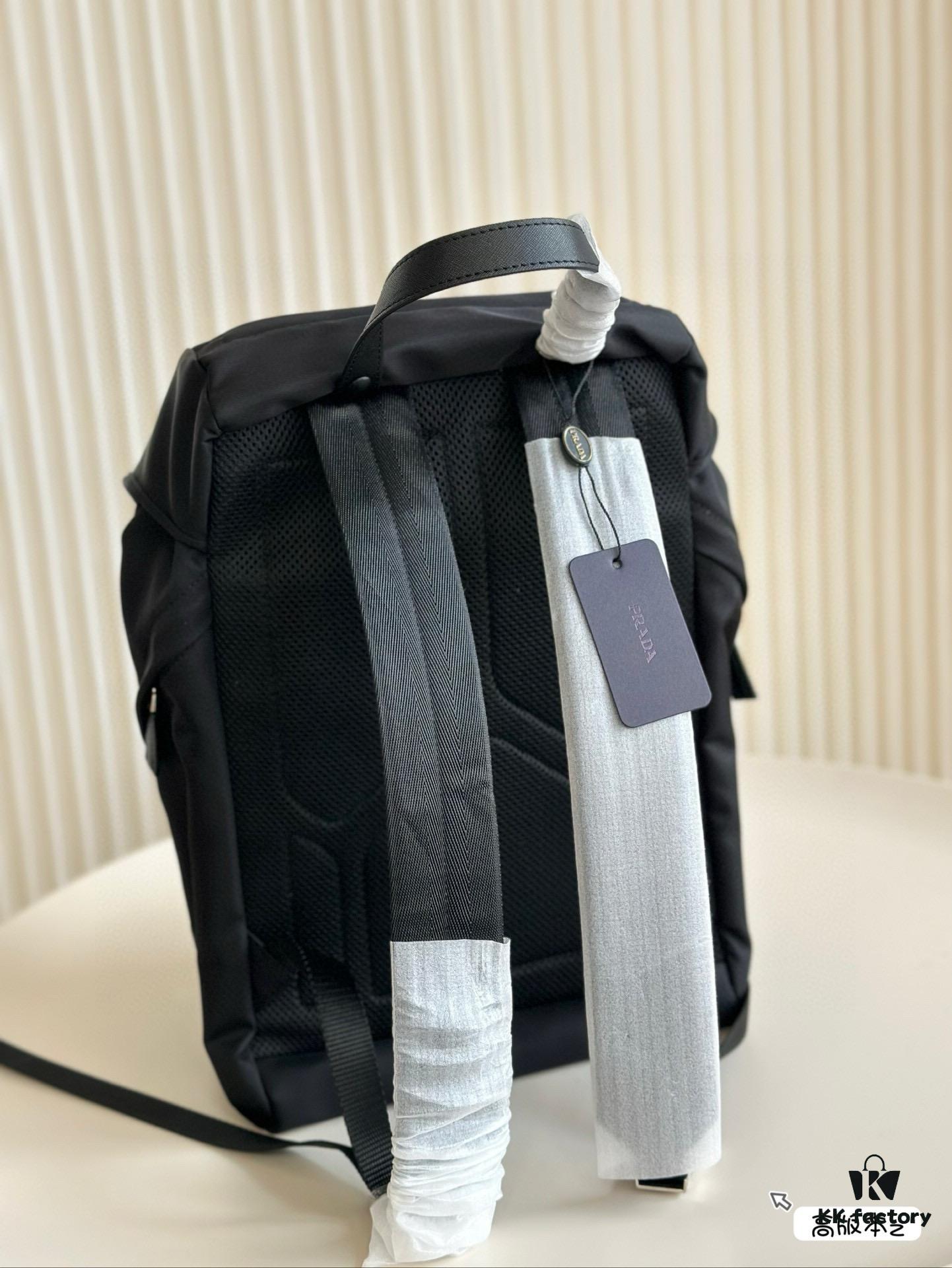 Prada Re-Nylon Nylon Backpack 💼 Drawstring Flap Unisex Bag Original Waterproof Fabric 🌈