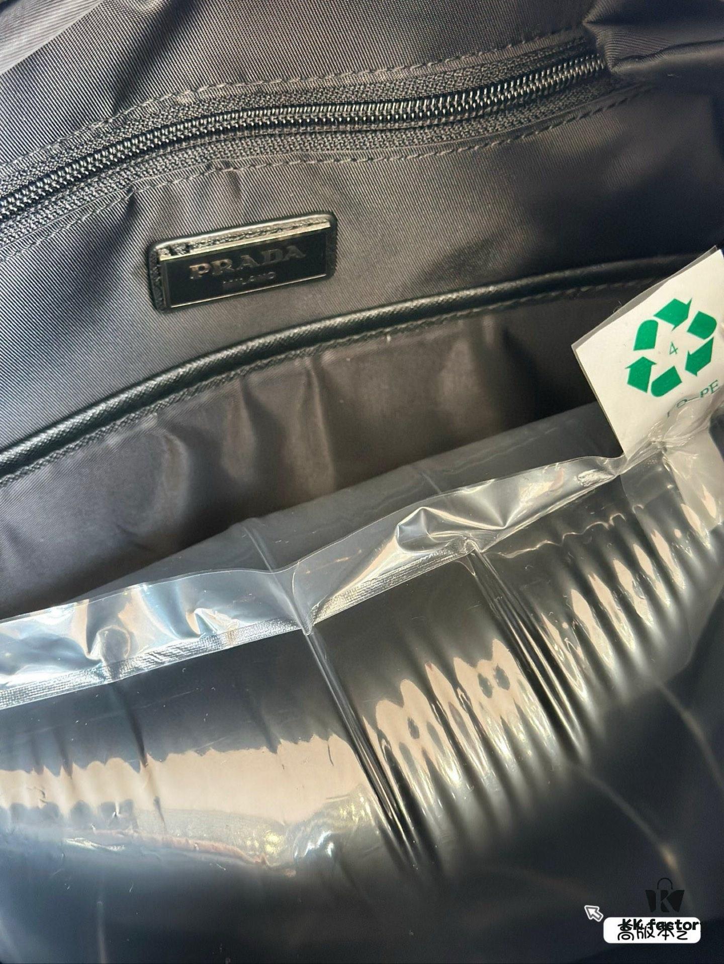 Prada Re-Nylon Nylon Backpack 💼 Drawstring Flap Unisex Bag Original Waterproof Fabric 🌈