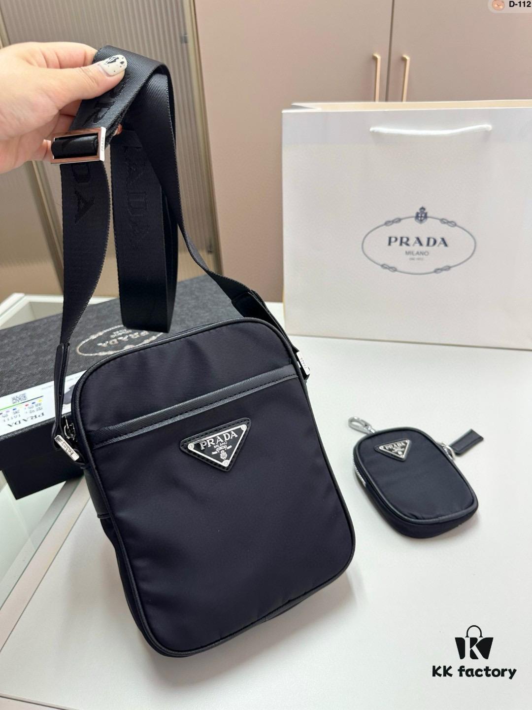 Prada Nylon Dual-Function Crossbody Bag