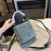 New Arrival - Upgraded Version, High-End Prada Limited Counter Bling Crystal Bucket Bag