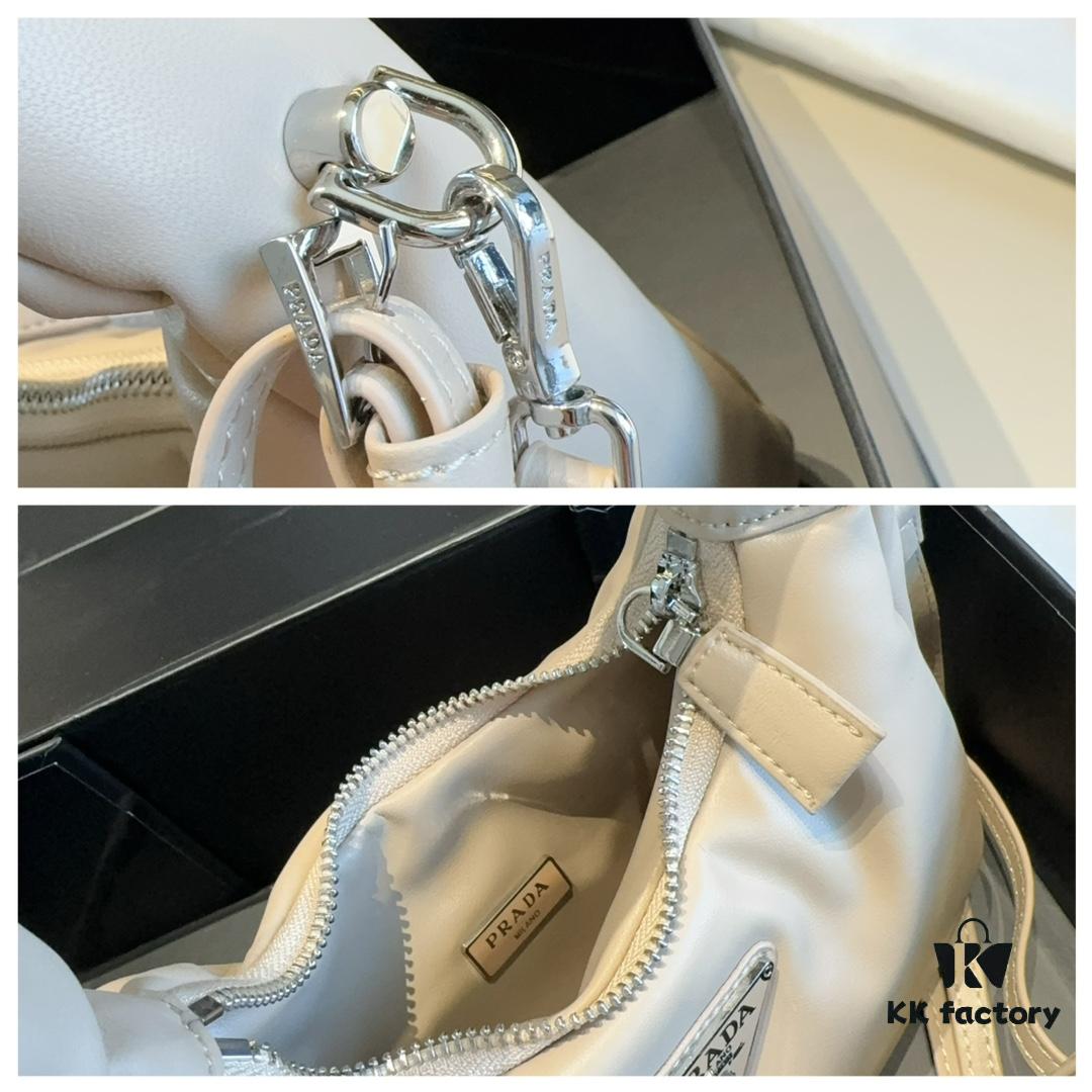 New Arrival 🔥 Prada Limited Edition Cloud Series Hobo Underarm Bag – Luxury Designer Handbag with Adjustable Strap, Premium Hardware, Gift-Boxed