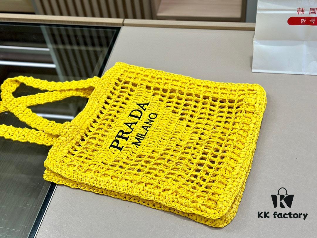 Prada Popular Tote Bag Rafia Style