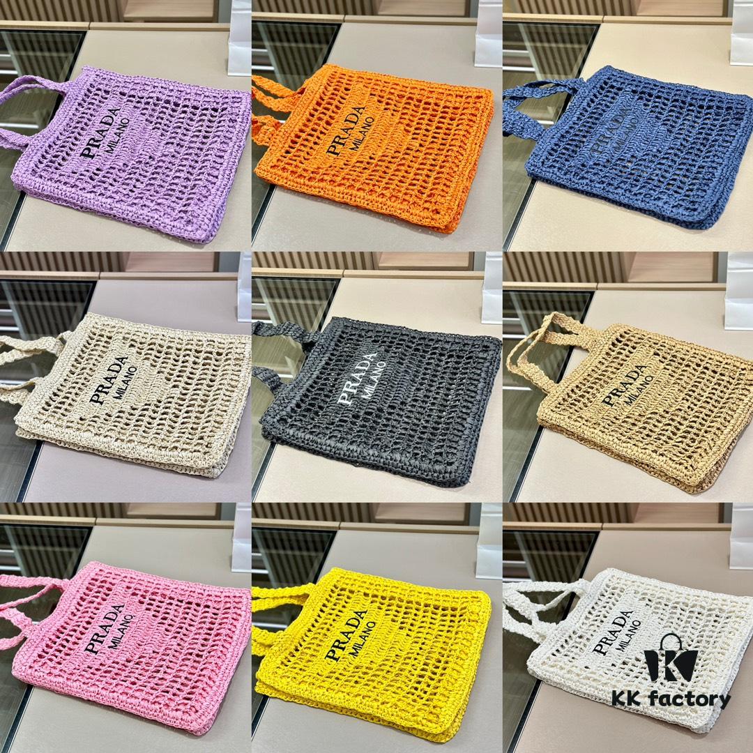 Prada Popular Tote Bag Rafia Style