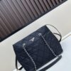 Prada Vintage Zipper Style Chain Quilted Crossbody Bag