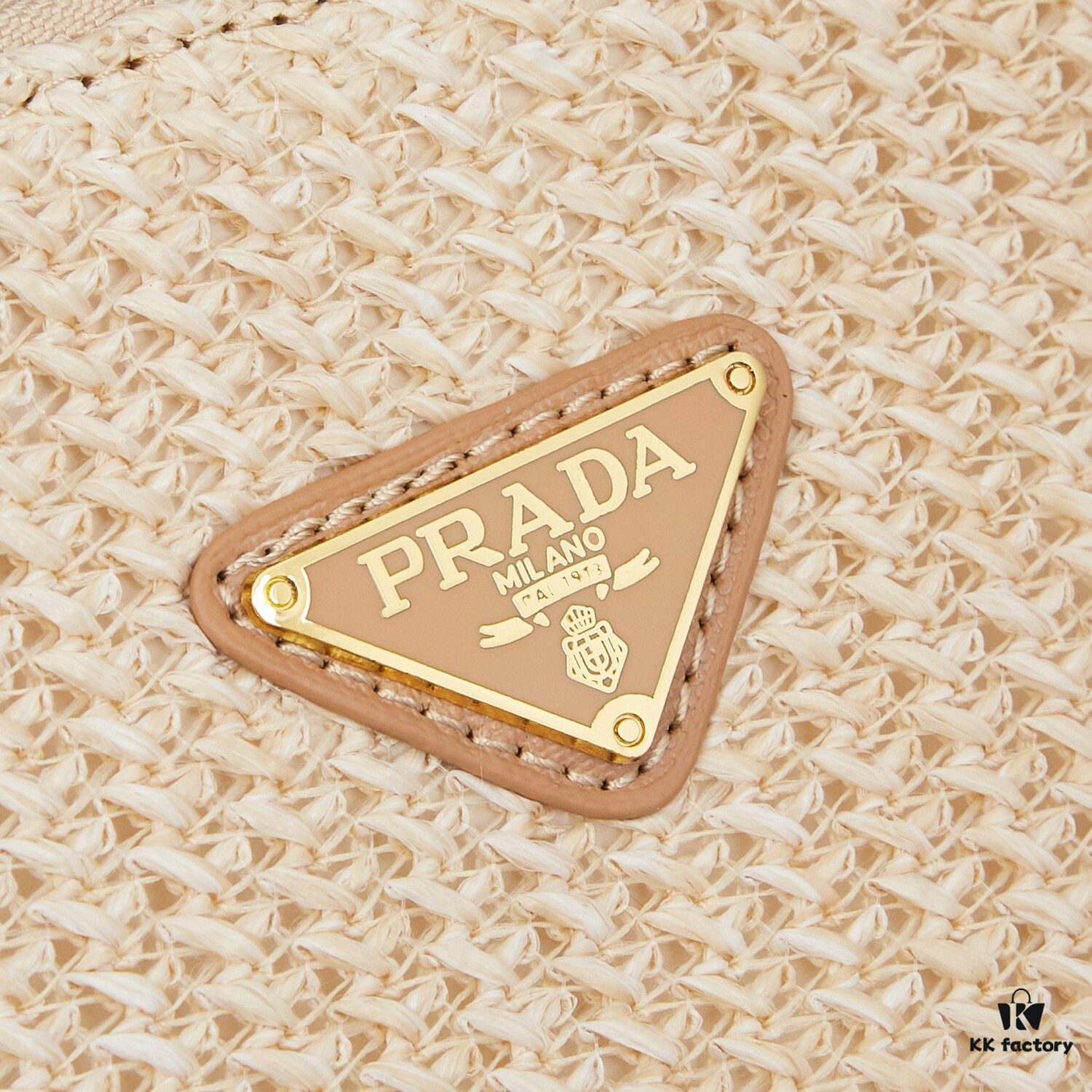 Prada Wicker Underarm Bag with Box