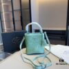 New Arrival - Upgraded Version, High-End Prada Limited Counter Bling Crystal Bucket Bag