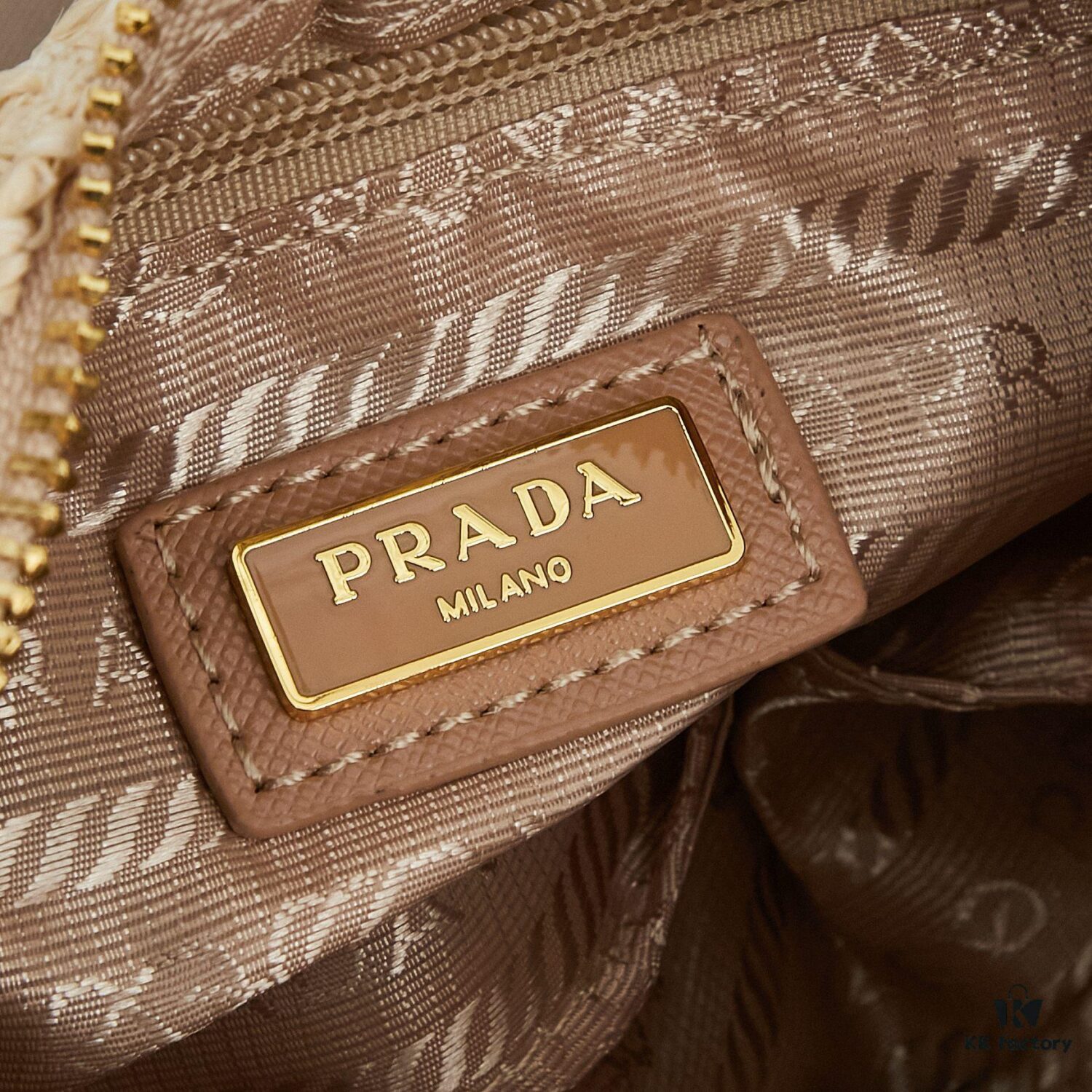 Beige Knitted Prada Three-in-One Bag 🎀 Adorable Design with Box