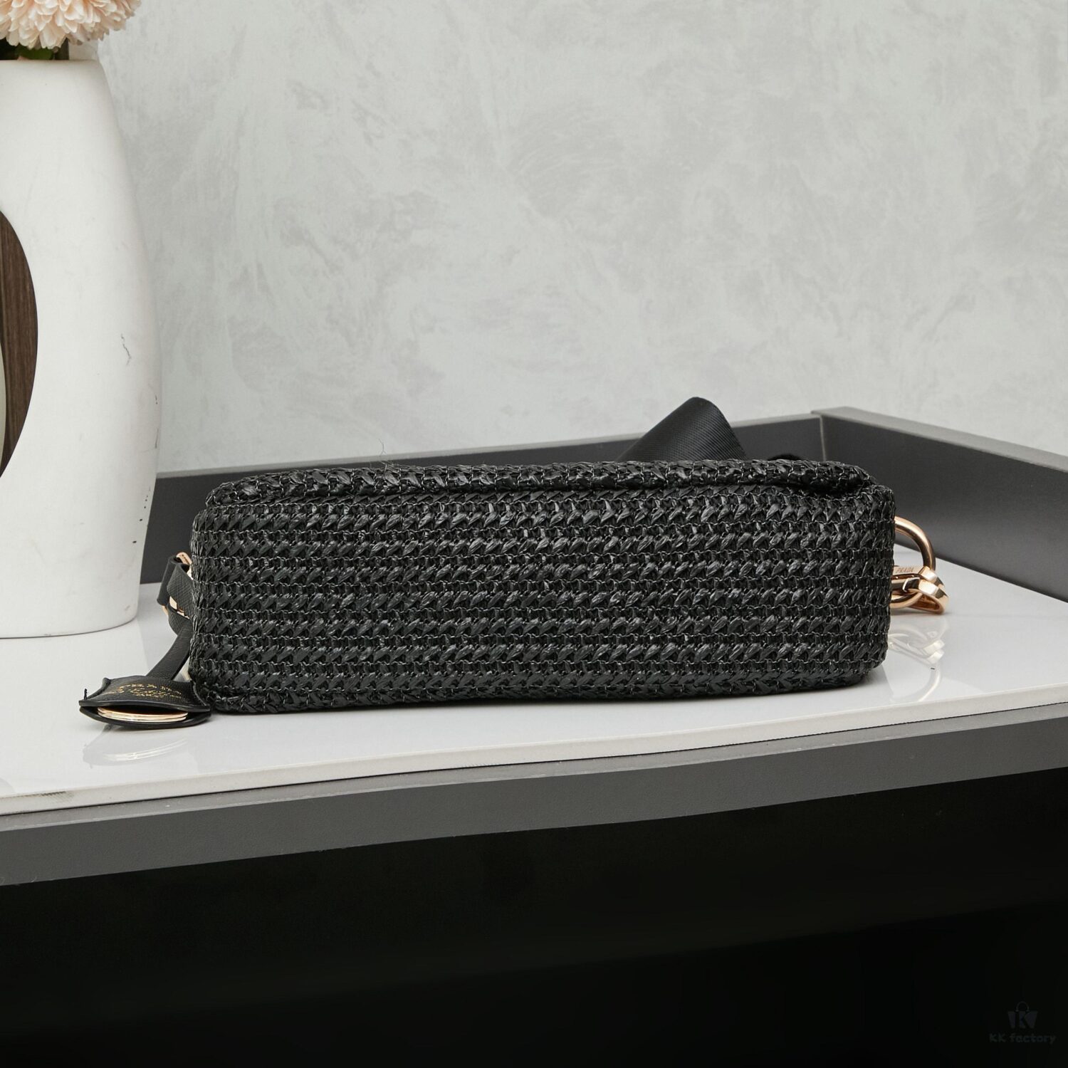 Beige Knitted Prada 3-in-1 Bag 🎀 Adorable Design with Box