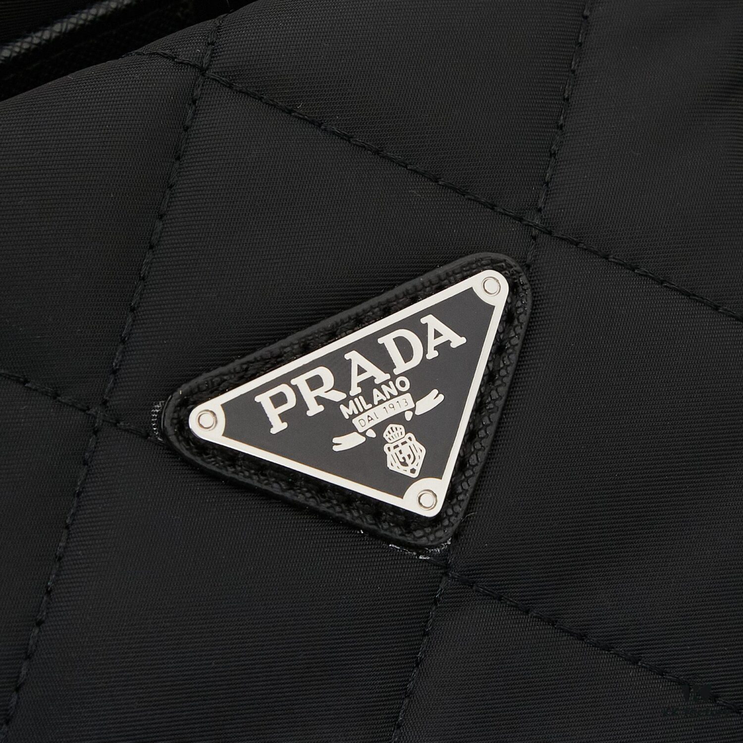 Prada Vintage Zipper Style Chain Quilted Crossbody Bag