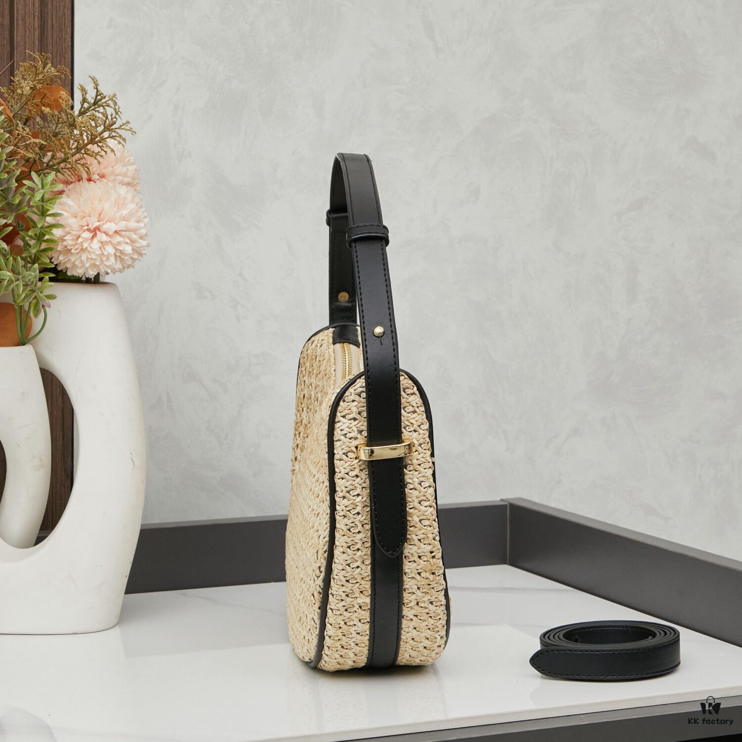 Prada Woven Hobo Bag with Box