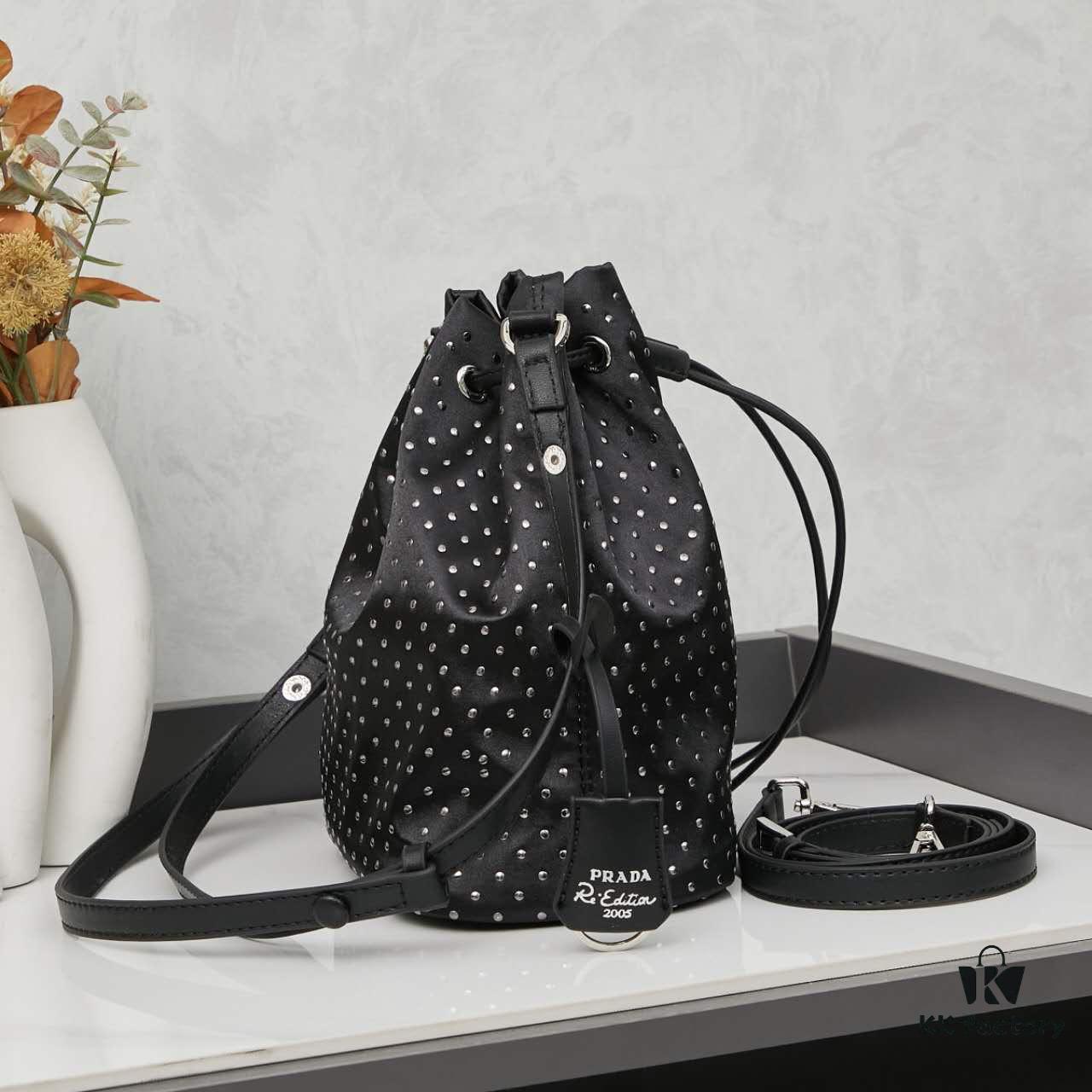 Prada Drawstring Shoulder Bag with Box