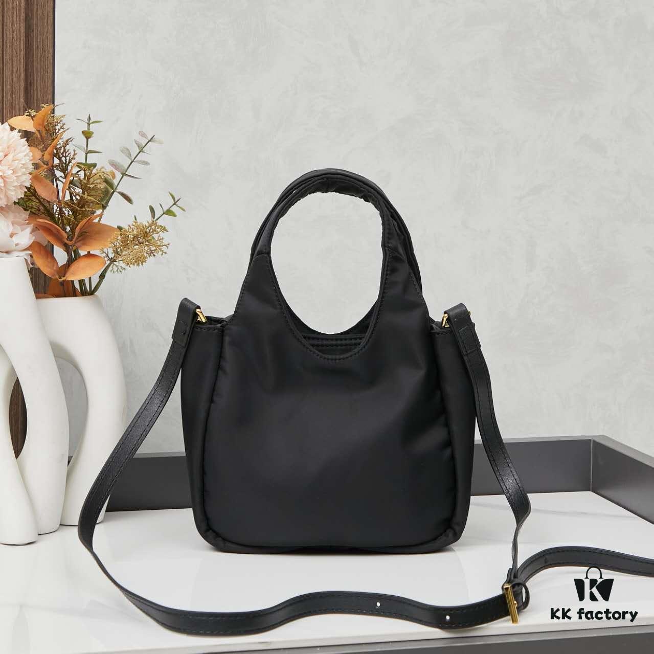 PRADA Bow Basket Bag in Recycled Nylon with Box