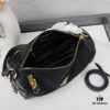 With Box, PRADA 2024 Fall/Winter Black Padlock Shoulder Bag