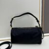 With Box, PRADA Prada 2024 Fall/Winter Black Padlock Shoulder Bag