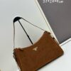 Prada Suede Underarm New Bag | Prada Aimee Bag 2024 Fall/Winter Collection Model 2460 with Box, Size 37x24x9