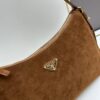 Prada Suede Underarm New Bag | Prada Aimee Bag 2024 Fall/Winter Collection Model 2460 with Box, Size 37x24x9