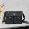 Prada Nylon Parachute Large Messenger Bag with Box