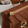 Prada Brown Suede Chain Shoulder Bag with Box - Daily Vintage