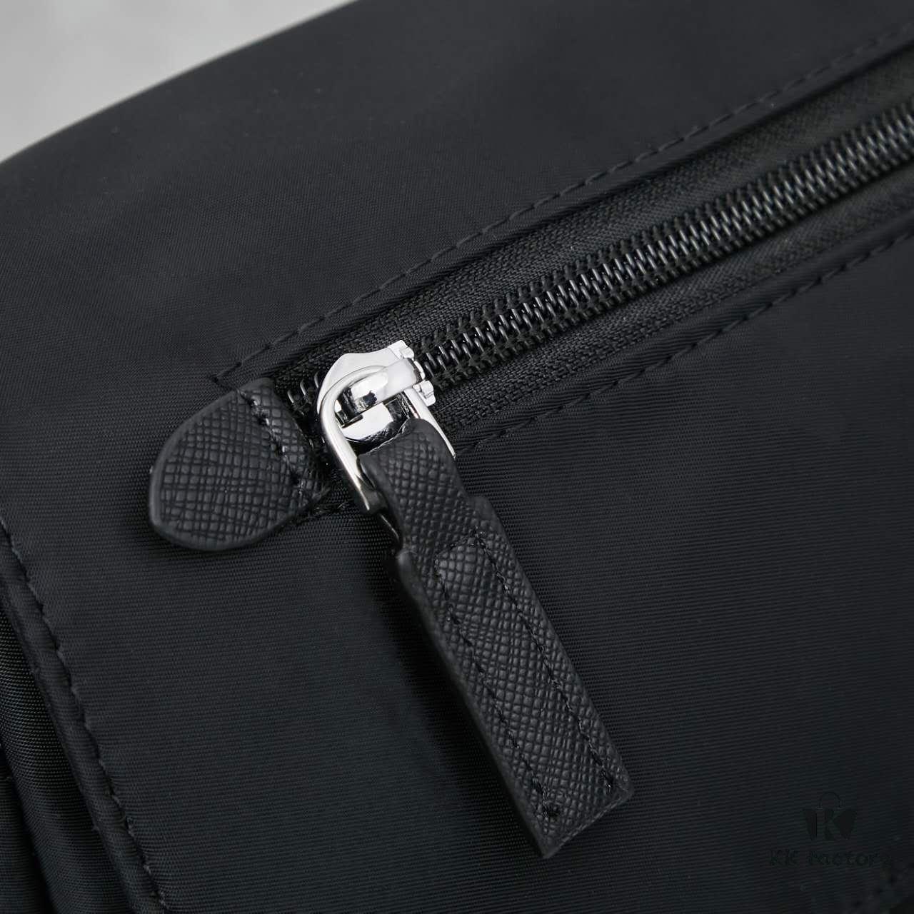 Prada Nylon Parachute Large Messenger Bag with Box