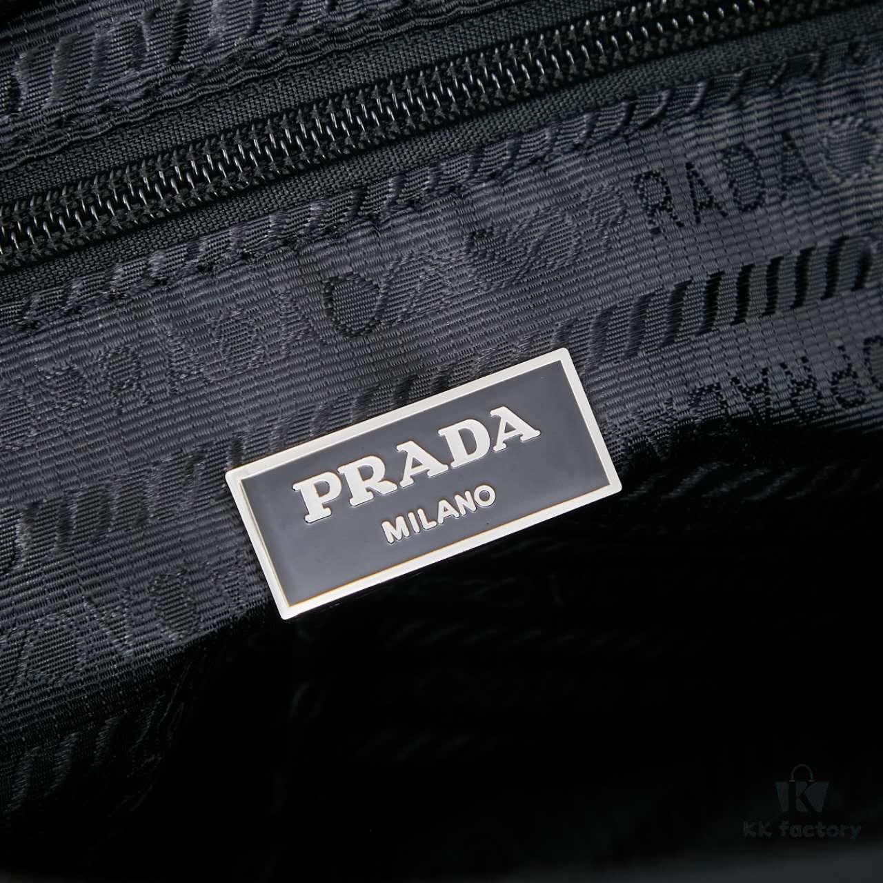 Prada Nylon Parachute Large Messenger Bag with Box
