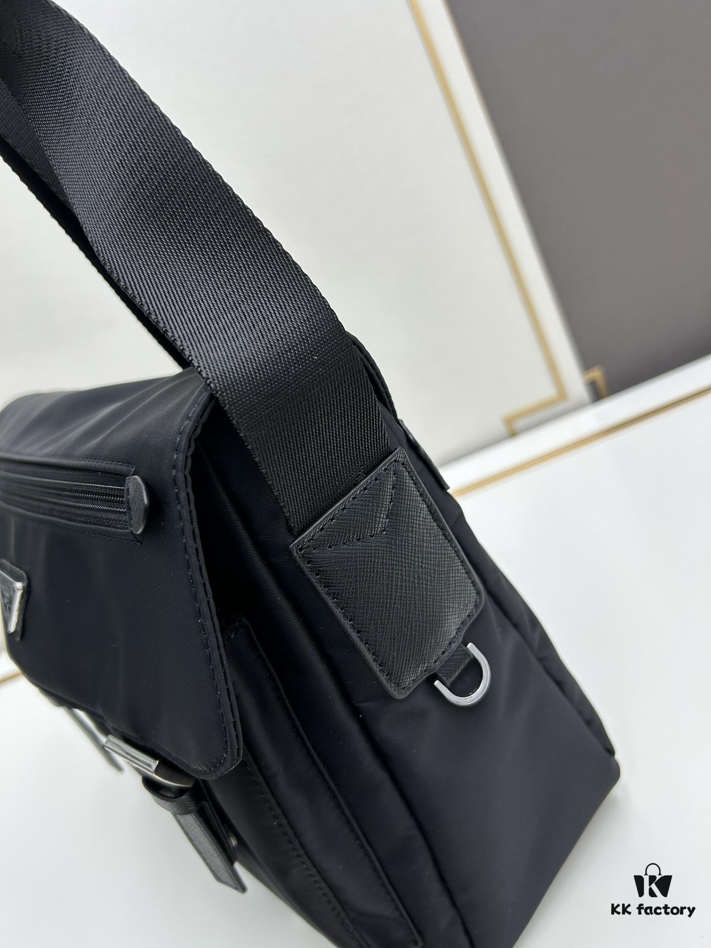 Prada Nylon Parachute Large Messenger Bag