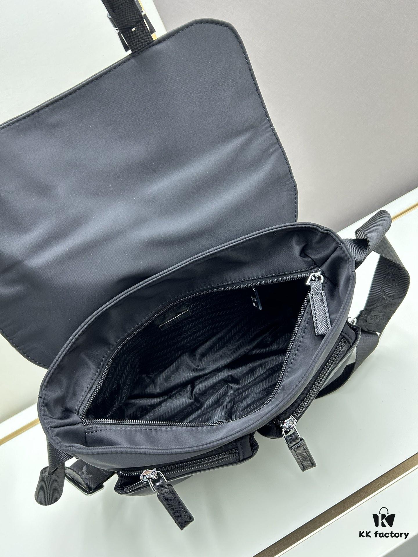 Prada Nylon Parachute Large Messenger Bag