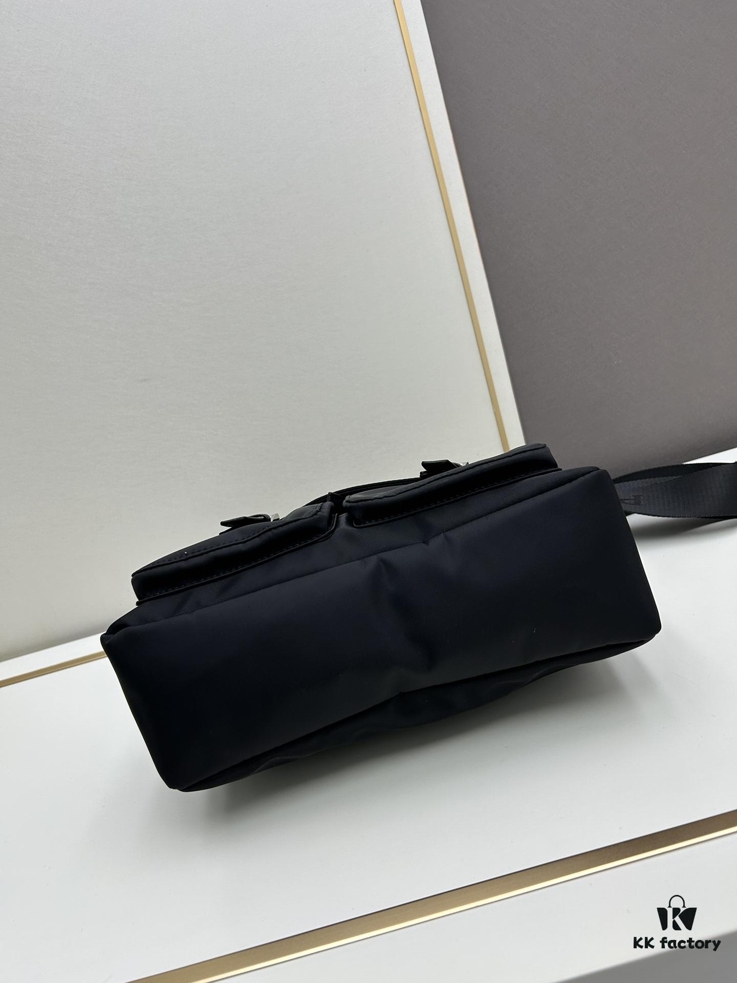 Prada Nylon Parachute Large Messenger Bag