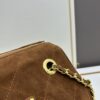 Prada Brown Suede Chain Shoulder Bag with Box - Daily Vintage